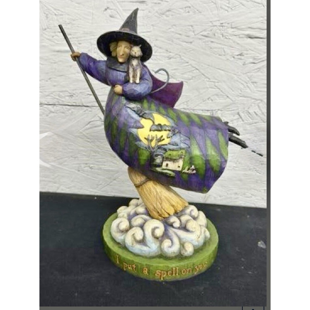 Heartwood Creek by Jim Shore Witch Figurine Halloween Painted Resin 2004